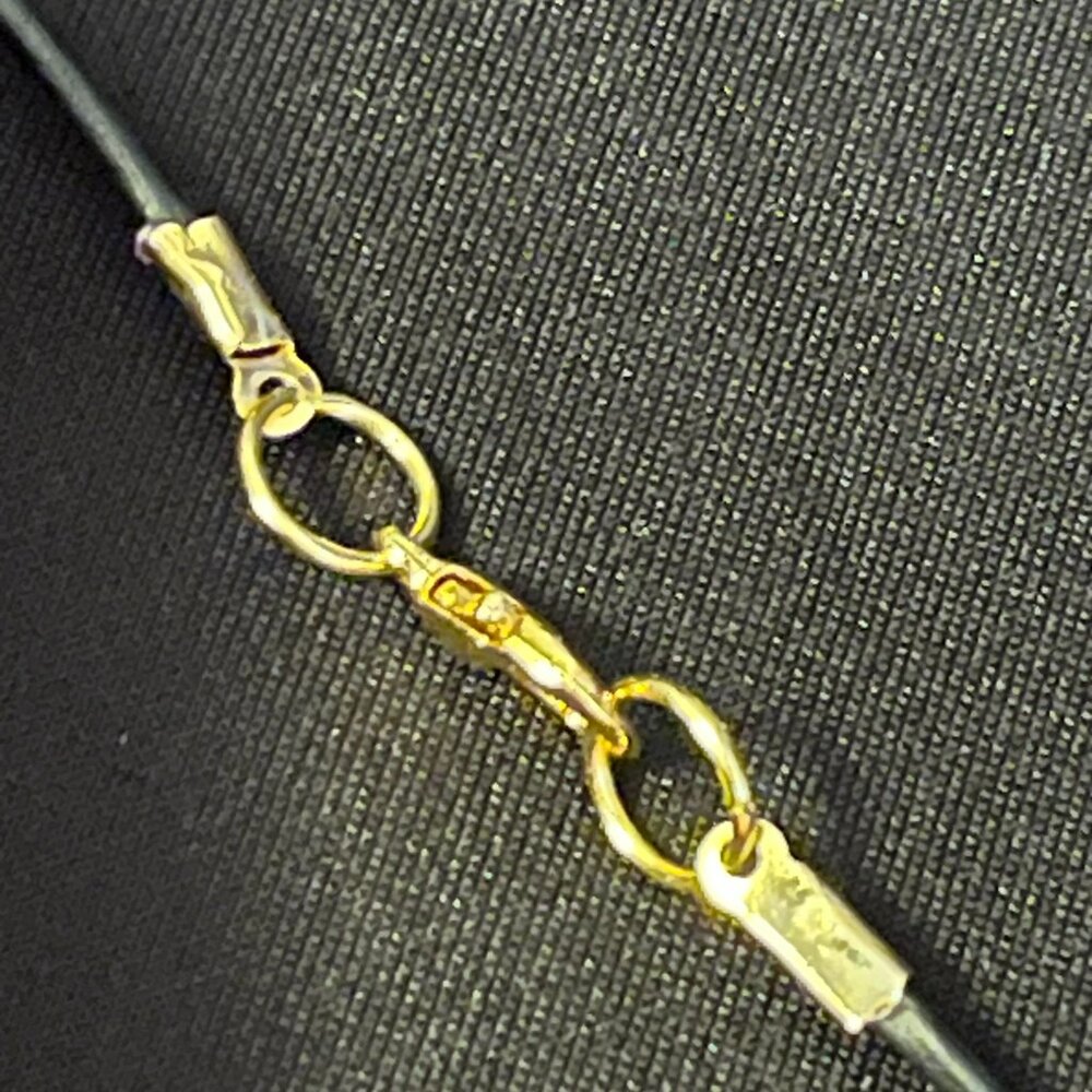 3D Heart Lampwork & Dichroic Glass Pendant - Picture 7 of 7